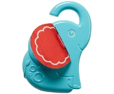 Fisher Price, Elephant Peek, Play Mirror With Hands-On Activities, Rattles With Teething Toy 2-In-1 , Unisex, 3+ months