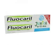 Fluocaril® Junior 6-12 metų vaikams Bubble gum skonio dantų pasta 2x 75ml