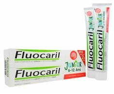 Fluocaril Junior Raudona Fruits dantų pasta 2x75ml