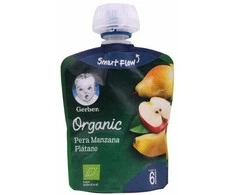 "Gerber" tyrelė ekologiškos kriaušės obuoliai bananai 4X