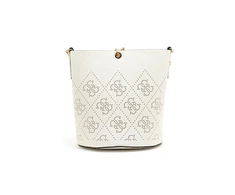 Guess, Amara, Polyester, Textile Handbag, 4g Logo Bucket, Baltas, HWSG8493010, 21 x 21 x 11 cm