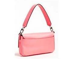 Guess, Brightside, Polyurethane, Textile Bag, 4G Logo, Neon Rožinė, For Women
