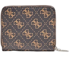 Guess, Camy, Textile Wallet, SLG Small Zip, Brown, For Women