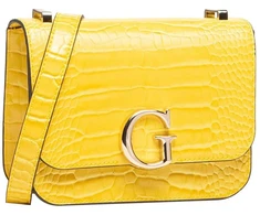 Guess, Corily, Textile Crossbody Bag, Geltona, 18.5 x 14.5 x 7 cm, For Women