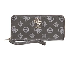 Guess, Digital, Textile Wallet, SLG Large Zip, Juodas, For Women