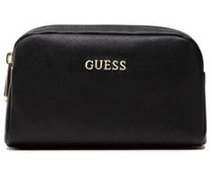 Guess, Earlene, Polyester, Textile Bag, Double Zip, Juodas, For Women, 10 x 18 x 7.5 cm