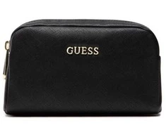 Guess, Earlene, Polyester, Textile Bag, Double Zip, Juodas, For Women, 10 x 18 x 7.5 cm