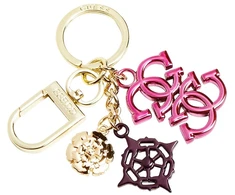 Guess, Guess, Multi, Metal Keyring, RW7427, Fuchsia