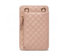 Guess, Guess, Synthetic Leather, Textile Bag, Pouch Phone, Rožinė, PW1510P2301, For Women, 11 x 16.5 x 1.5 cm