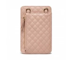 Guess, Guess, Synthetic Leather, Textile Bag, Pouch Phone, Rožinė, PW1510P2301, For Women, 11 x 16.5 x 1.5 cm