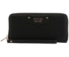 Guess, Guess, Textile Wallet, SLG Large Zip, SWEVG839046BLA, Juodas, For Women