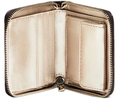 Guess, Kamryn, Textile Wallet, SLG Small Zip, Brown, For Women