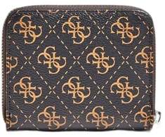 Guess, Kamryn, Textile Wallet, SLG Small Zip, Brown, For Women
