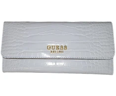 Guess, Laurel, tekstilinė piniginė, SLG su dideliu užtrauktuku, SWCA8500500POD, šviesiai debesuota, moterims