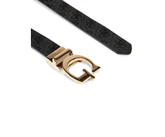 Guess, Mika, Double-Sided Model, Textile Belt, Gray, For Women, Size M