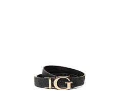 Guess, Mika, Double-Sided Model, Textile Belt, Gray, For Women, Size M