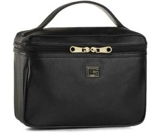 Guess, Nohea Accessories, Synthetic Leather, Textile Bag, Cosmetics, Juodas, PWNOHE P0360, For Women, 29.5 x 18.5 x 15 cm
