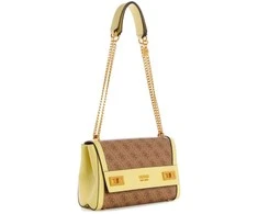 Guess, Scala, Textile Bag, Shoulder Bag, Latte/Light, XA787019, For Women