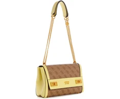 Guess, Scala, Textile Bag, Shoulder Bag, Latte/Light, XA787019, For Women