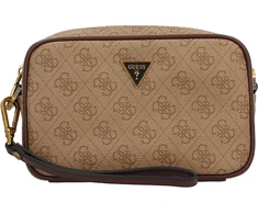Guess, Vezzola, Polyurethane, Small, Textile Crossbody Bag, Brown, GU154H046-O11, 13x20x5 cm, Unisex