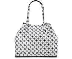 Guess, Vikky, Leather, Textile Bag, Baltas, For Women, 32.5x27x15 cm