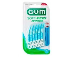 GUM Tarpdančių priežiūros priemonė "Soft-Picks Advanced" 30vnt