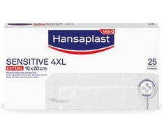 "Hansaplast Sensitive 4XL" 5 tvarsčiai