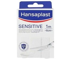 "Hansaplast" tvarsčiai "Med Sensitive Strip" 1x6