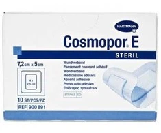 Hartmann Cosmopor E Steril absorbuojantis lipnus tvarstis 7,2X5cm 10 vnt