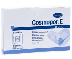 Hartmann Cosmopor E Steril absorbuojantis lipnus tvarstis 10X6cm 10 vienetų