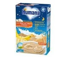 Humana 5 grūdų pieno košė su bananais Miego, 200g