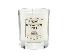 I Love Elderflower Fizz Raspberry Scented Candle, 160 g
