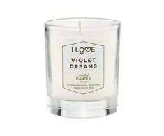 I Love Signature Collection Bergamot Žalias Apple Parma Violets Rose Scented Candle, 160 g