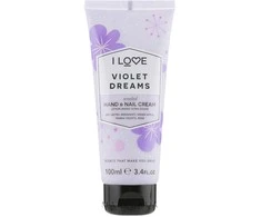 I Love, Signature Collection, Moisturizing, Hand - Nail Kreminis, Violet Dreams, 100 ml