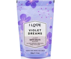 „I Love Signature Collection“ vonios druska „Violet Dreams“, 500g