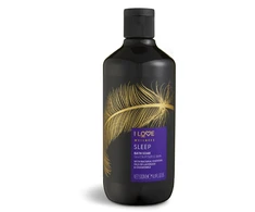 „I Love Wellness Sleep“ eterinių aliejų drėkinamasis vonios skystis su ramunėlėmis ir levandomis, 500 ml