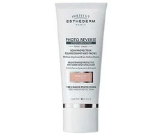 Institut Esthederm Photo Reverse Light rusvai gelsvas apsauginis kremas nuo tamsių dėmių didelė apsauga nuo saulės 50ml