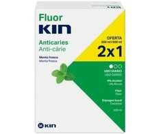 Kin Fluorkin burnos skalavimo skystis 2x500ml