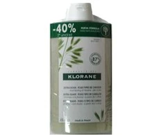 "Klorane" itin švelnus avižų šampūnas 2x400ml