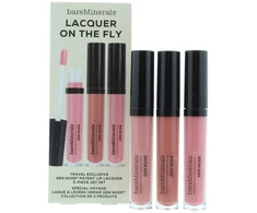 „Bare Minerals“ lako rinkinys akimirksniu: skysti lūpų dažai „Gen Nude Cant Even“ 3,7 ml + skysti lūpų dažai „Gen Nude Dahling“ 3,7 ml + skysti lūpų dažai „Gen Nude Major“ 3,7 ml