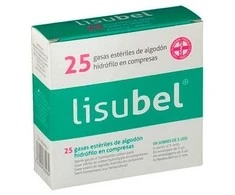 "Lisubel" sterilios marlės pagalvėlėlės Hydrofolic Cotton Compresses 25U