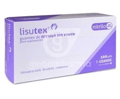"Lisutex" nitrilo pirštinės S-P T-G 100U