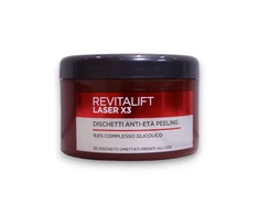 L'Oreal Paris, Revitalift lazerinis X3, glikolio rūgštis, senėjimą stabdantys, nulupami diskeliai, 30 vnt.