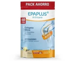 Maisto papildai "Epaplus" kolagenas silicis hialuronas ir magnis vanilės skonio 668g