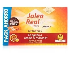 Maisto papildas su šviežiu bičių pieneliu energijai Juanola Royal Jelly Energy 28vnt