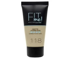 Makiažo pagrindas Maybelline Fit Me Matte + Poreless Foundation" 118 Nude 30ml
