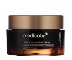 Medicube - Deep Vita C Capsule Kreminis - Brightening and Firming Face Kreminis - Skaistinantis ir stangrinantis veido kremas, 55 g