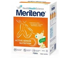 Meritene Active Senior Nutrition Vanilės skonio kokteilis, kuriame gausu skaidulų 14 vnt