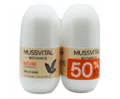 Mussvital Botanics Dezodorantas Nature 75ml rinkinys 2 vienetai