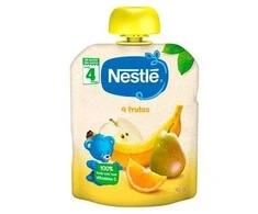 "Nestle" 3x "Nestlé" 4 vaisių tyrelė 90g